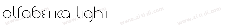 Alfabetica Light字体转换 Alfabetica Light字体转换
